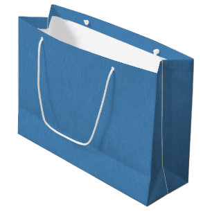 Calm & simple plain blue textured background large gift bag