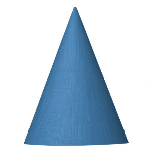 Calm & simple plain blue textured background party hat