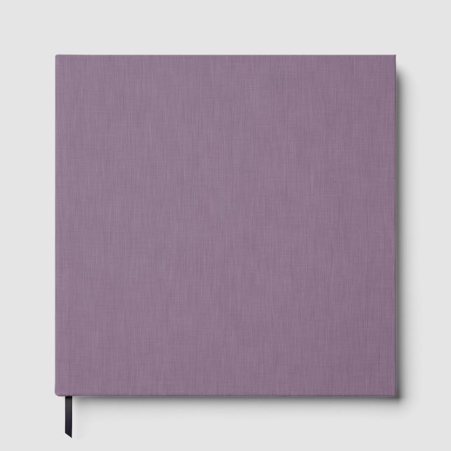 Calm & simple Purple textured background  Guest Book (Front)