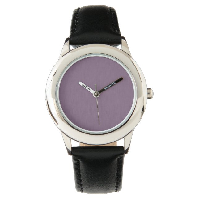 Calm & simple Purple textured background  Watch (Front)