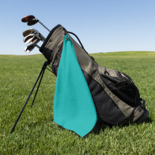 Calm & simple Turquoise textured background Golf Towel