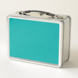 Calm & simple Turquoise textured background Metal Lunch Box