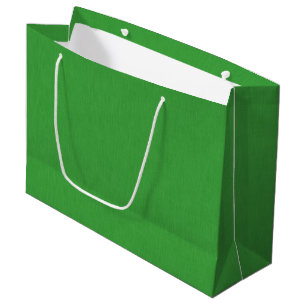 Calm & simple visual green textured background large gift bag
