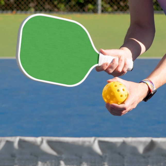 Calm & simple visual green textured background  pickleball paddle (Insitu)