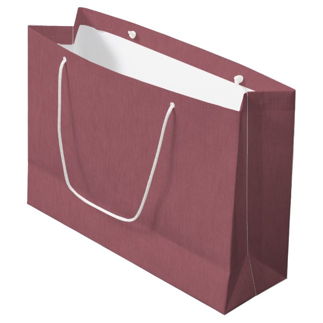 Calm & simple visual mauve textured background  large gift bag (Front Angled)