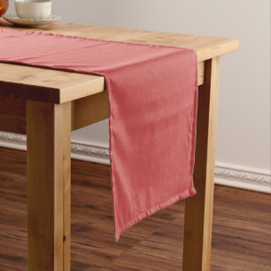 Calm & simple visual red textured background short table runner