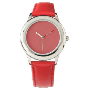 Calm & simple visual red textured background watch