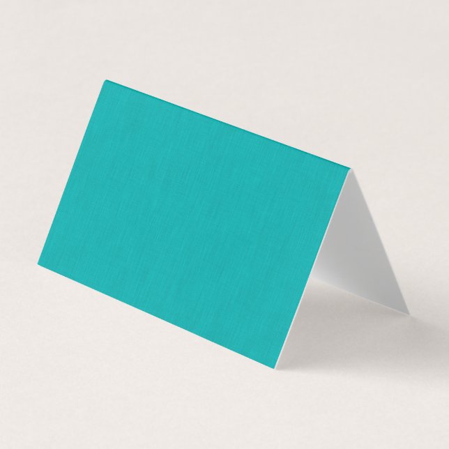 Calm & simple visual teal textured background  business card (Front)