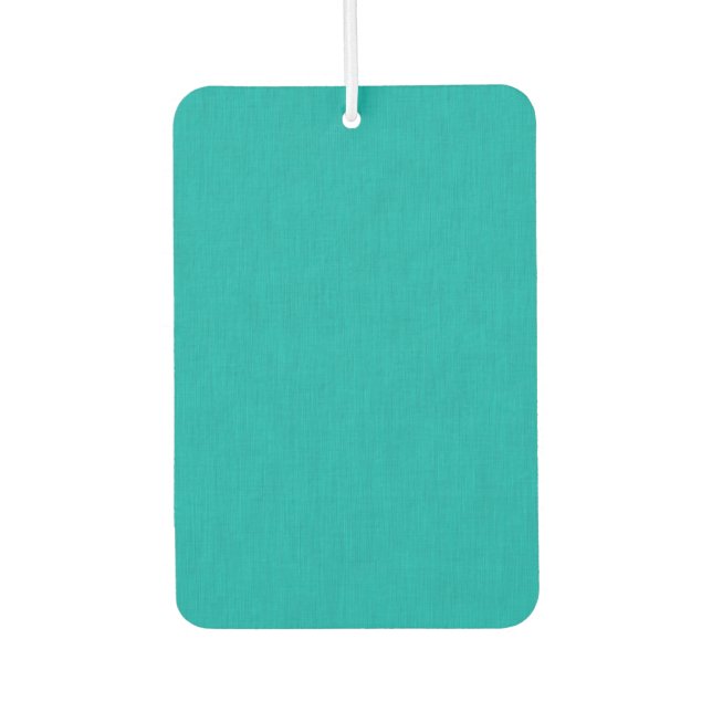 Calm & simple visual teal textured background  car air freshener (Front)