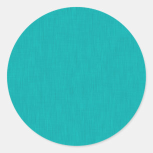 Calm & simple visual teal textured background classic round sticker