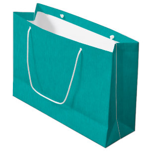 Calm & simple visual teal textured background large gift bag