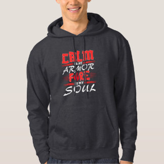 Calm strength – inspiring quote design  hoodie