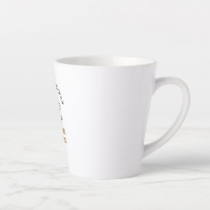 Calm, Strong, Unstoppable Elephant Design Latte Mug