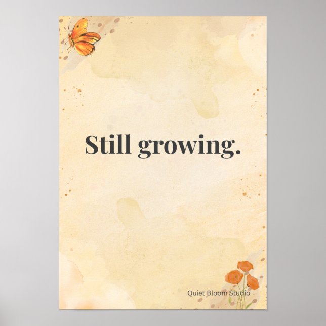 Calm Student Wall Art (Front)