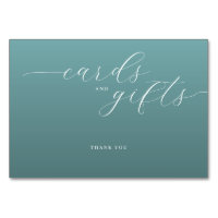 Calm Teal Minimalist Gratitude Sign