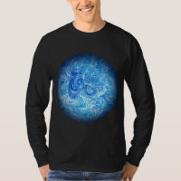 Calm Tide Fluid Art Long Sleeve T-Shirt