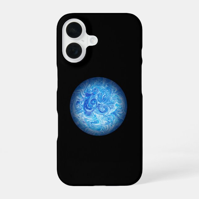 Calm Tide Fluid Art Phone Case (Back)