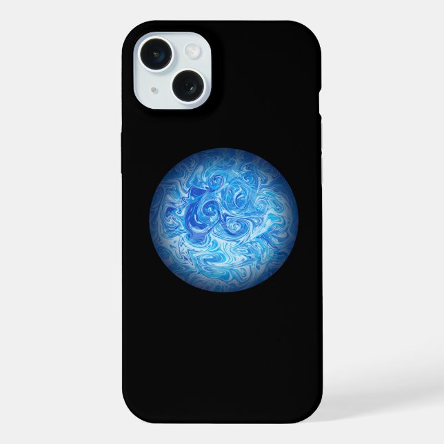 Calm Tide Fluid Art Phone Case (Back)