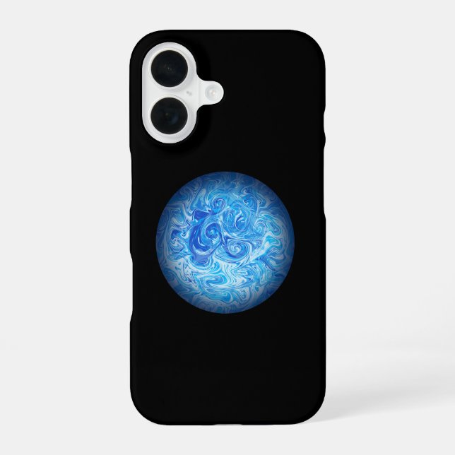 Calm Tide Fluid Art Phone Case (Back)