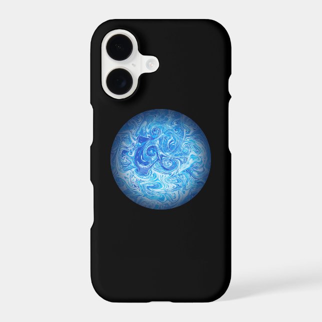 Calm Tide Fluid Art Phone Case (Back)