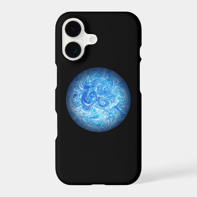 Calm Tide Fluid Art Phone Case iPhone 11 (Back)