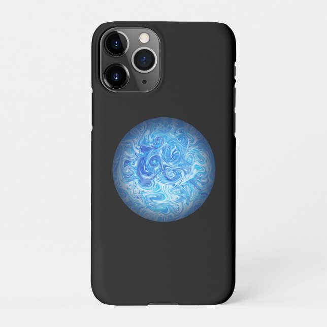 Calm Tide Fluid Art Phone Case iPhone 11 Pro (Back)