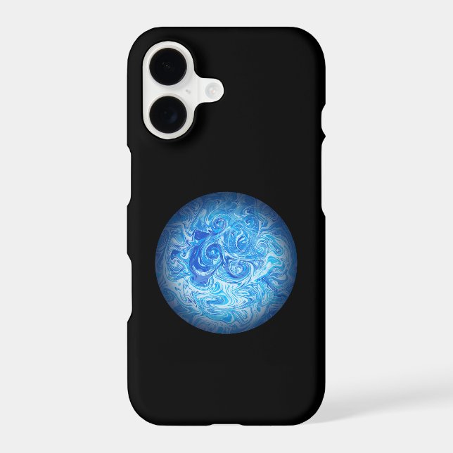 Calm Tide Fluid Art Phone Case iPhone 14 Pro (Back)