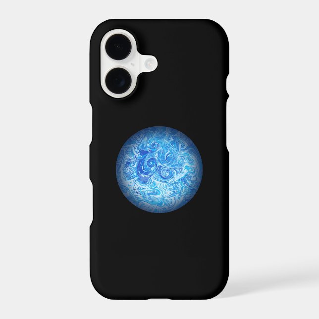 Calm Tide Fluid Art Phone Case iPhone 17 (Back)