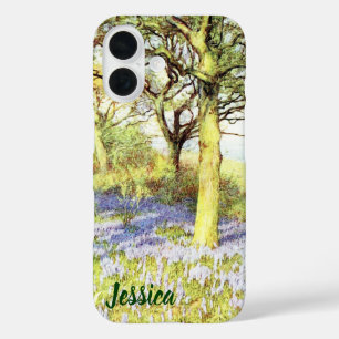Calm Tree and Flower FIeld Landscape iPhone 16 Case