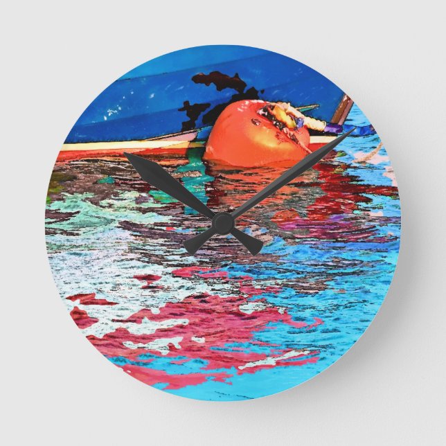 CALM WATER ROUND CLOCK (Front)