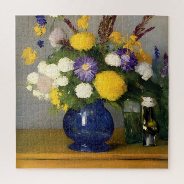 Calm Watercolour Botanical Art Jigsaw Puzzle (Vertical)