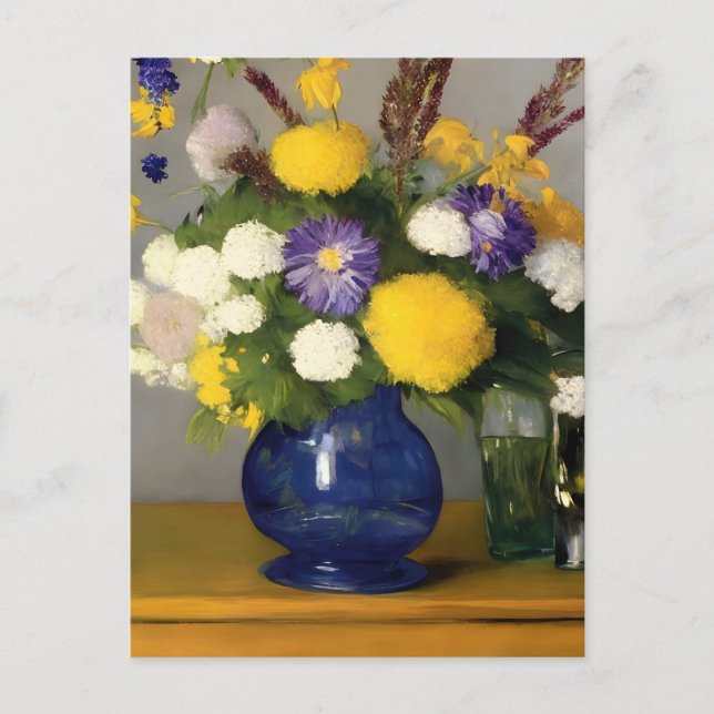 Calm Watercolour Botanical Art Postcard (Front)