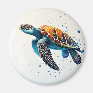 Calm Waters: Celebrate Sea Turtles with ocean Magnet