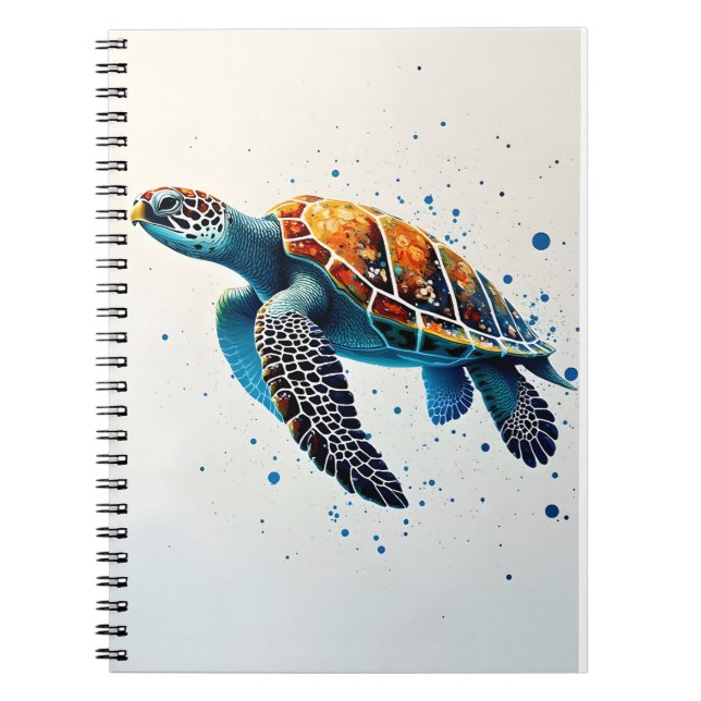 Calm Waters: Celebrate Sea Turtles with ocean Notebook (Front)