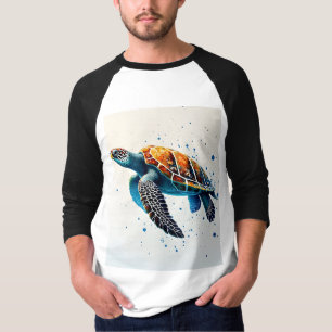 Calm Waters: Celebrate Sea Turtles with ocean T-Shirt