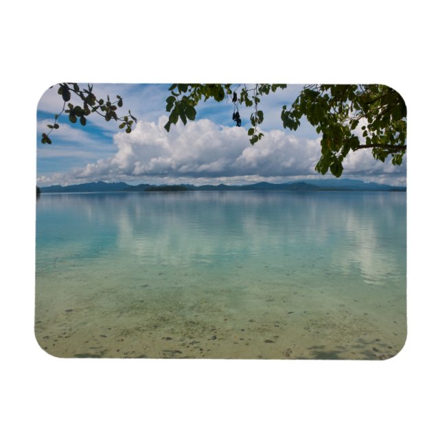 Calm Waters Of The Marovo Lagoon Magnet (Horizontal)