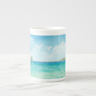 Calm Windsurf Scene Bone China Mug