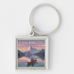 Calm Wins Too Key Ring