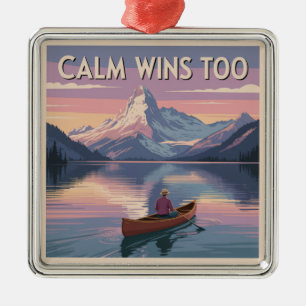 Calm Wins Too Metal Tree Decoration