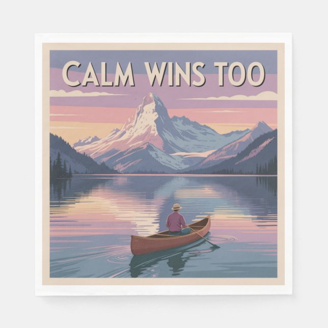 Calm Wins Too Napkin (Front)