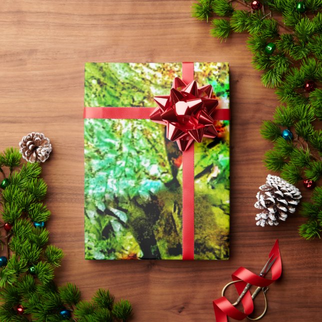 Calm yellow abstract Wrapping Paper,Dazzling shine Paper (Holiday Gift)