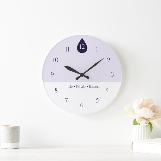 Calm Yoga Wall Clock (Home)