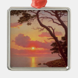 Calme de Soir, Cote d'Azur Metal Tree Decoration