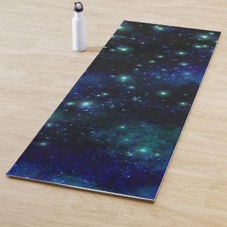 Calming Blue Galaxy Yoga Mat
