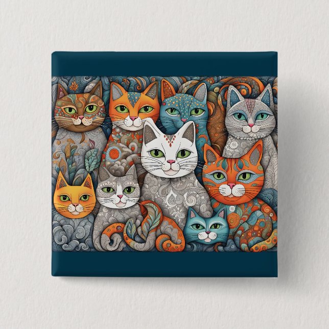 calming cats button (Front)