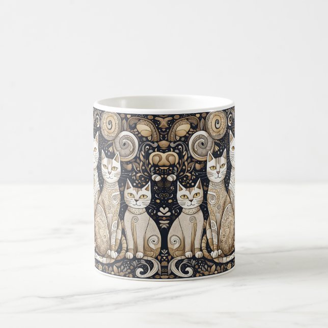 calming cats coffee mug (Center)