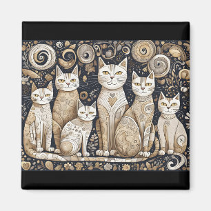 calming cats magnet