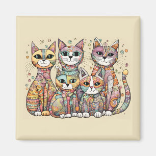 calming cats magnet