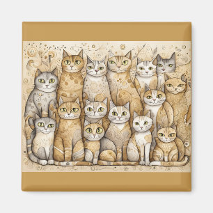 calming cats magnet