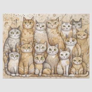 calming cats tissue paper